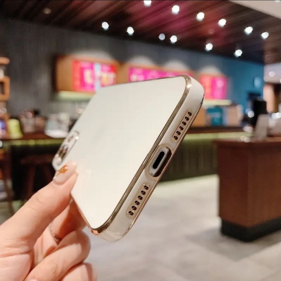 Minimalist Electroplated Case For iPhone 14 Pro Max - WHITE-SALE - Picture 3 of 7